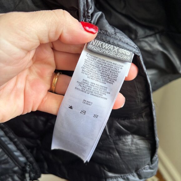 Mountain Hardwear Womens Nitrous Hooded Down Parka Small Black Down Puffer - Picture 7 of 7